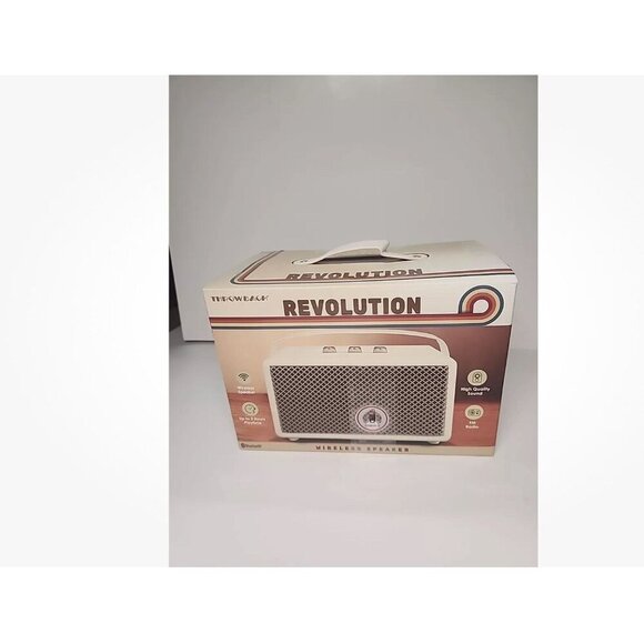 Throwback Revolution Bluetooth Wireless Speaker FM Radio, Vintage Retro look New - Picture 4 of 6